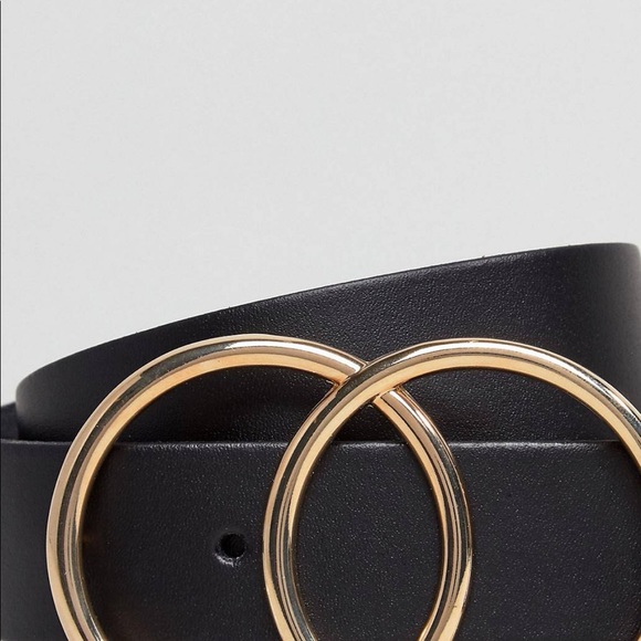 Never worn circle belt. Black and yellow gold - Picture 3 of 4